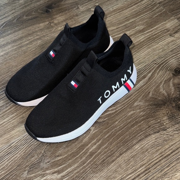 Tommy Hilfiger Shoes - Tommy Hilfiger Black Slip-On Sneakers